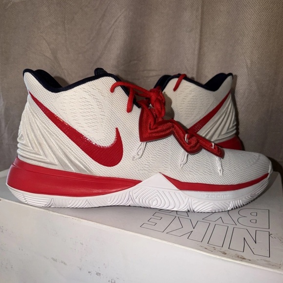 Men’s Kyrie 5  Nike By You ID A V7 917–991 Size 17 USA Custom Red White Blue main image 6